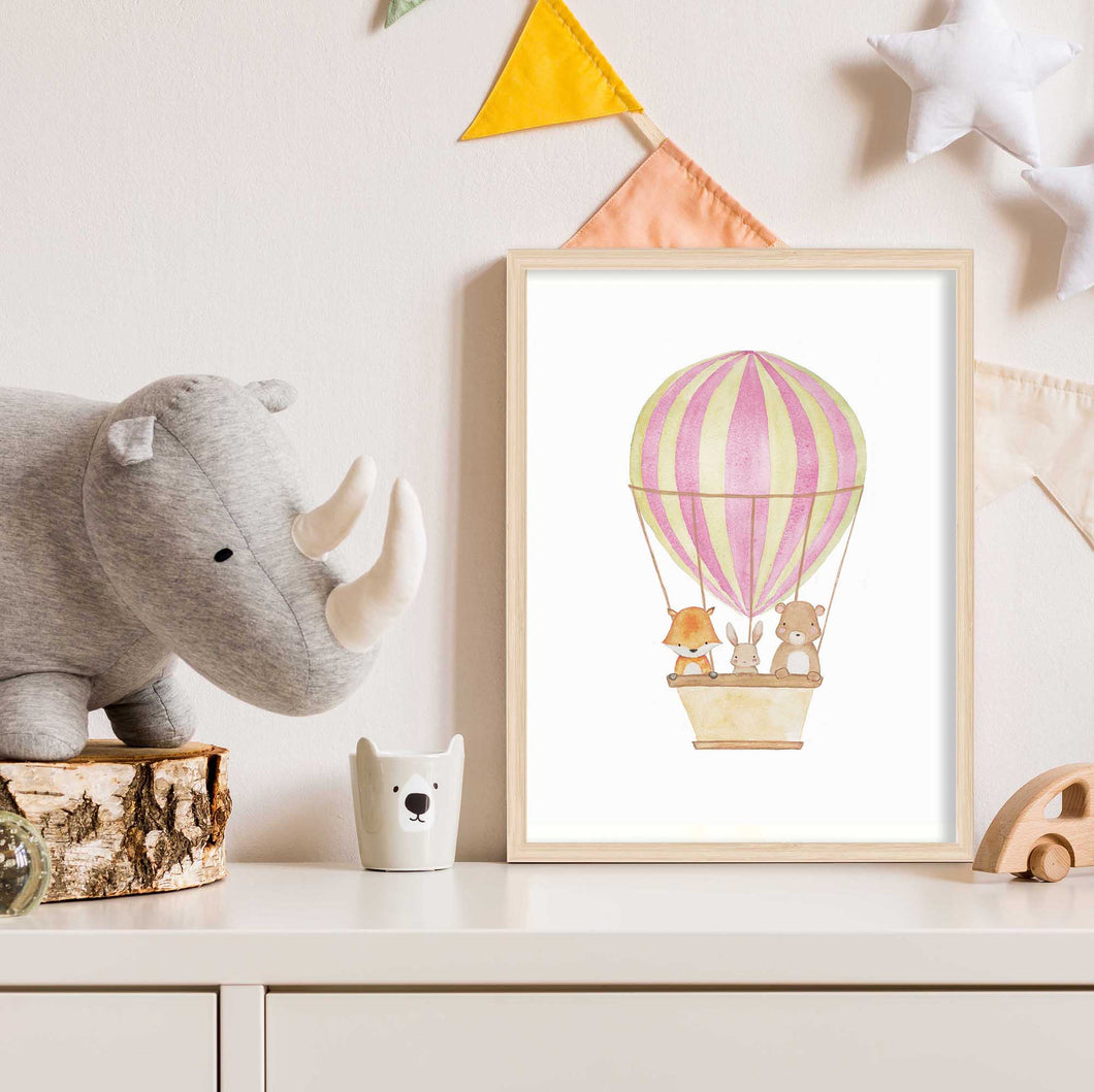 Hot Air Balloon - Woodland Animals