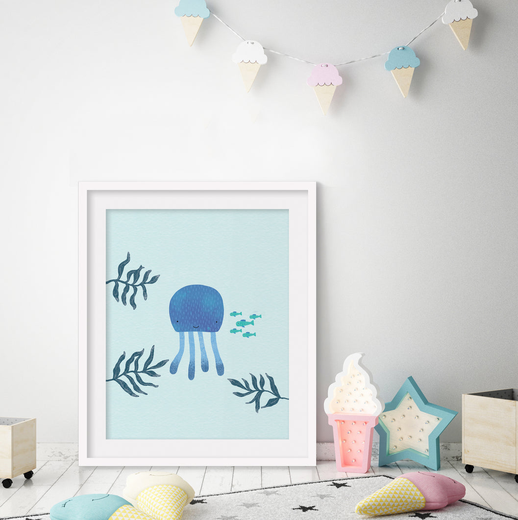 Cute Jellyfish - Blue