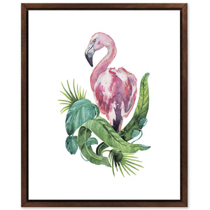 Flamingo And Plants